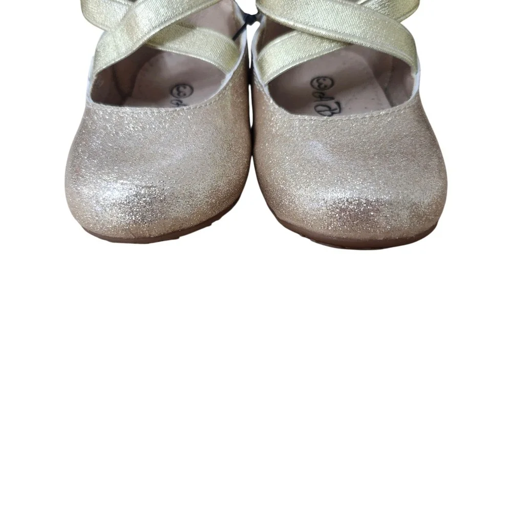 Bear Co Toddler Size 3 Color Change‎ Gold Silver Smooth Glitter Ballet Flat